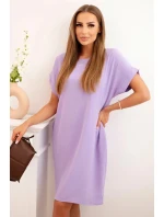 Šaty s kapsami světle fialová Šaty s kapsami světle fialová