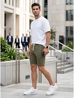 Spodenki męskie dresowe ze khaki model 22278509 - FashionStreet Spodenki męskie dresowe ze khaki model 22278509 - FashionStreet