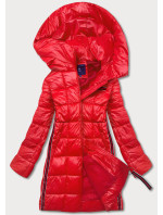Červená dámská bunda s ozdobnými lampasy model 17673018 - Ann Gissy