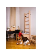 DŘEVĚNÝ ŽEBŘÍK S LAVIČKOU 112