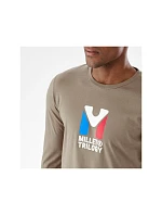 Tričko MILLET M CHAMONIX TRI TS LS hnědé pánské
