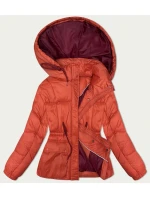 Dámská zimní prošívaná bunda korálová model 21896479 - Good looking