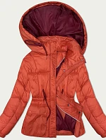 Dámská zimní prošívaná bunda (15200) korálová - Goodlooking