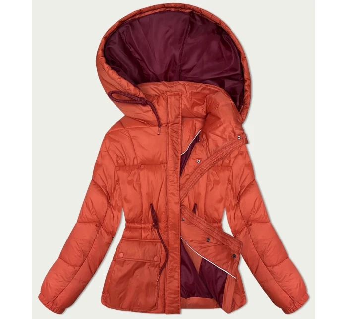 Dámská zimní prošívaná bunda korálová model 21896479 - Good looking