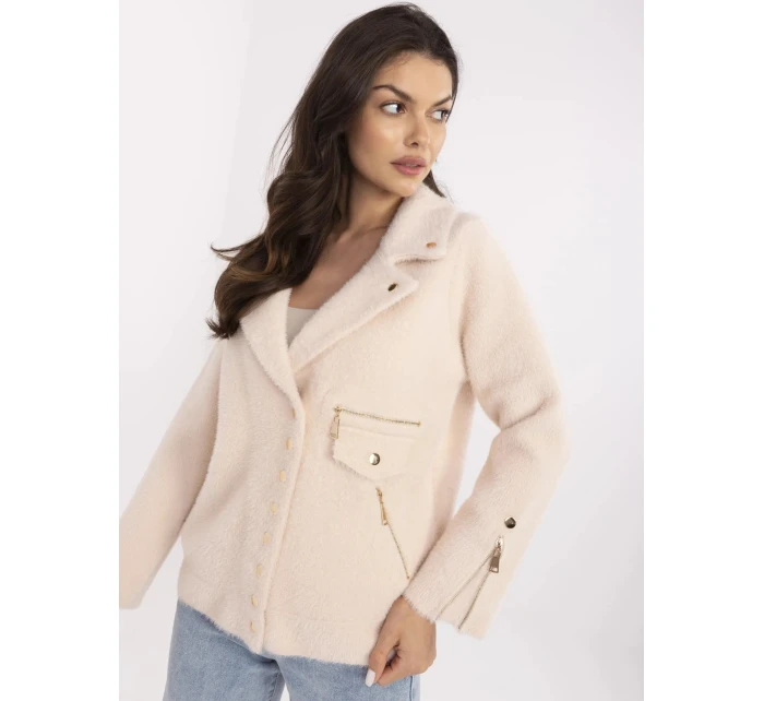 kurtka alpaka jasny beż model 21781315 - Factory Price