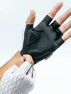 Rockbros MTB cyklistické rukavice velikost: S - bílo-černé