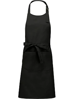Kariban K 890 Zástěra s laclem "Sommelier" 20.K890 black