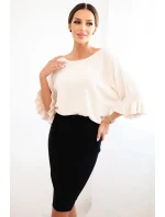 Dámská sukně z elastického viskózového úpletu černá Dámská sukně z elastického viskózového úpletu černá