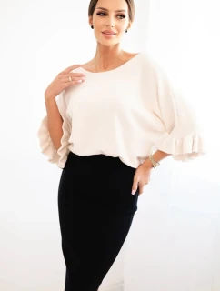 Dámská sukně z  úpletu černá model 21407189 - K-Fashion