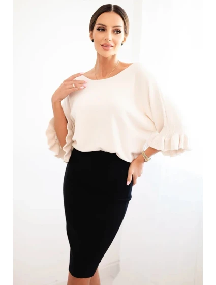 Dámská sukně z elastického viskózového úpletu černá Dámská sukně z elastického viskózového úpletu černá