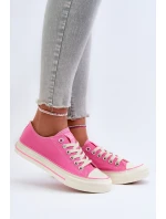 Nízké dámské tenisky Big Star model 21654830 Růžové - Big Star Shoes Nízké dámské tenisky Big Star model 21654830 Růžové - Big Star Shoes