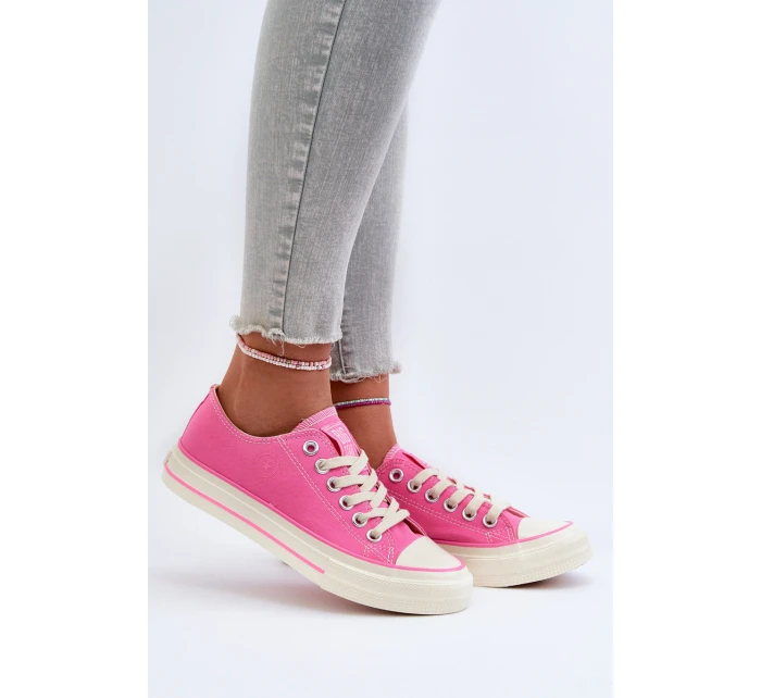 Nízké dámské tenisky Big Star model 21654830 Růžové - Big Star Shoes Nízké dámské tenisky Big Star model 21654830 Růžové - Big Star Shoes