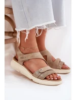 Dámské Sandály Na Klínu Béžové Maroriella Dámské Sandály Na Klínu Béžové Maroriella