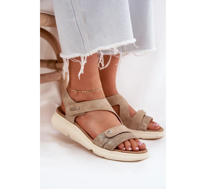 Dámské Sandály Na Klínu Béžové Maroriella Dámské Sandály Na Klínu Béžové Maroriella