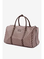 Vzorovaná cestovní taška tmavě béžová Suelle