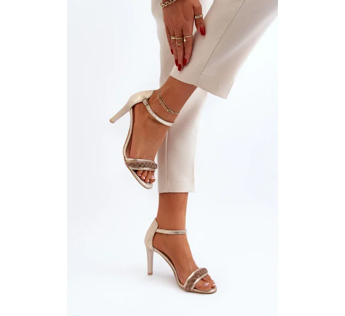 Sandály na podpatku model 194688 Step in style Sandály na podpatku model 194688 Step in style