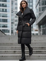 Dámský prošívaný kabát FAVI black FashionStreet TY3089