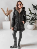 Dámská prošívaná zimní bunda s kapucí černá FashionStreet TY5089