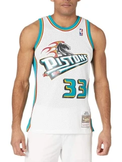 Mitchell & Ness pánské dresy Detroit Pistons NBA Swingman Road Jersey Pistons 98 Grant Hill SMJYCP19211-DPIWHIT98GHI pánské