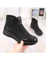 Pohodlné zateplené boty na zip Rieker W RKR555 Pohodlné zateplené boty na zip Rieker W RKR555