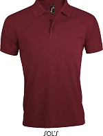 SOL'S Prime Men Pánské piqué polo z těžké bavlny 25.0571 burgundy