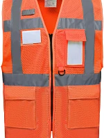 Yoko HVW 820 Hi-Vis síťovaná bezpečnostní vesta 79.W820 hi vis orange