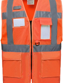 Yoko HVW 820 Hi-Vis síťovaná bezpečnostní vesta 79.W820 hi vis orange