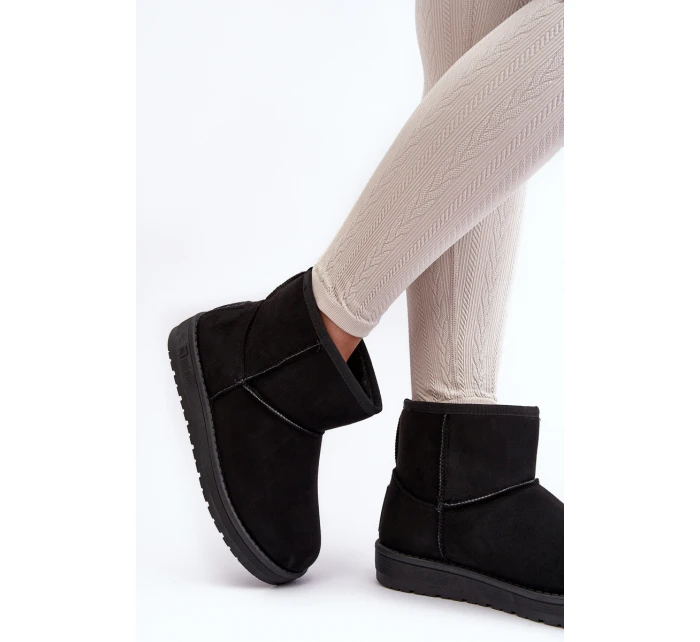 Dámské zimní boty s z kožešiny černé Big Star model 21637220 - Big Star Shoes