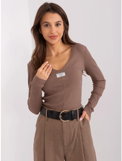 Bluzka RV BZ model 18969995 brązowy - FPrice Bluzka RV BZ model 18969995 brązowy - FPrice