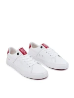 Pánské kožené tenisky Big Star - bílá/červená