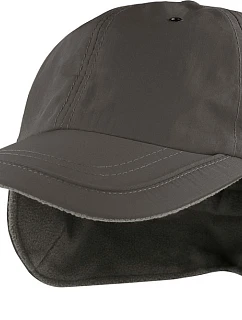 Atlantis Headwear Techno Flap-S 6 panelová kšiltovka s ochranou uší 33.0225 dark grey