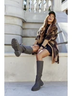 Dámské Kozačky Khaki  On model 21562160 - S.Barski