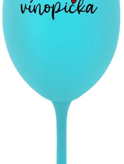 model 21820309 tyrkysová sklenice na víno 350 ml - Giftela