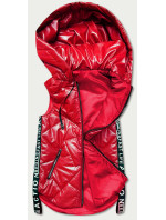 Červená dámská vesta s ozdobnými model 18049949 - S'WEST