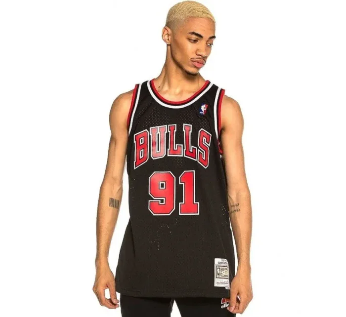Mitchell & Ness Chicago Bulls NBA Swingman Alternate Jersey Bulls 97 Dennis Rodman SMJYGS18152-CBUBLCK97DRD pánové