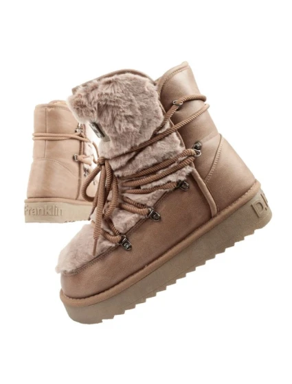 snow boots winter  brown high dámské model 21395346 - D.Franklin