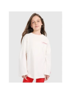 Dívčí tričko oversize s potiskem a dlouhým rukávem model 21877605 - 4F