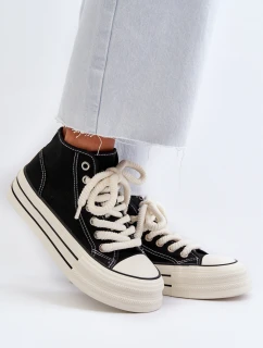 Dámské tenisky na platformě černé model 21652279 - Boto