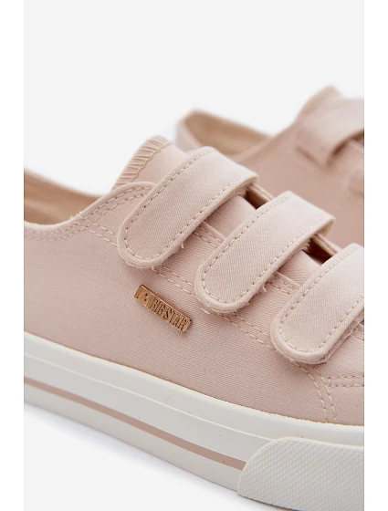 Dětské tenisky na suchý zip Big Star model 22069675 Béžové - Big Star Shoes