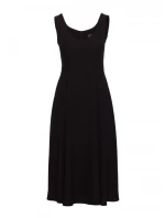 S424 Šaty Fit & flare - černé