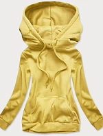 Žlutá dámská tepláková mikina (W02-68)