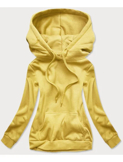 Žlutá dámská tepláková mikina model 17044044 - J.STYLE