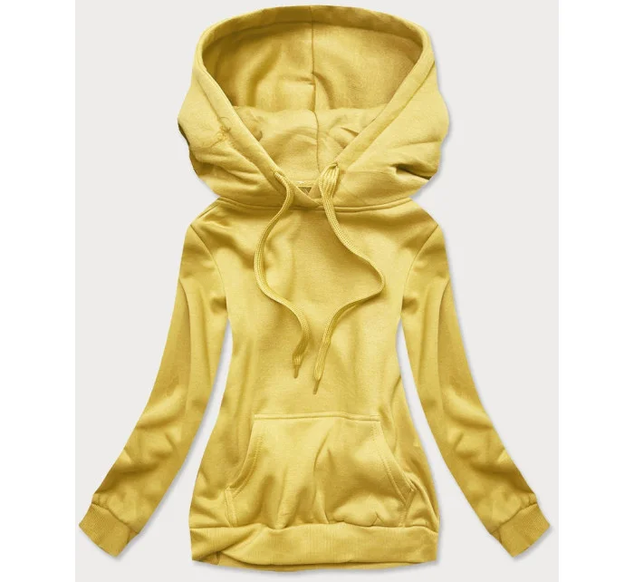 Žlutá dámská tepláková mikina model 17044044 - J.STYLE
