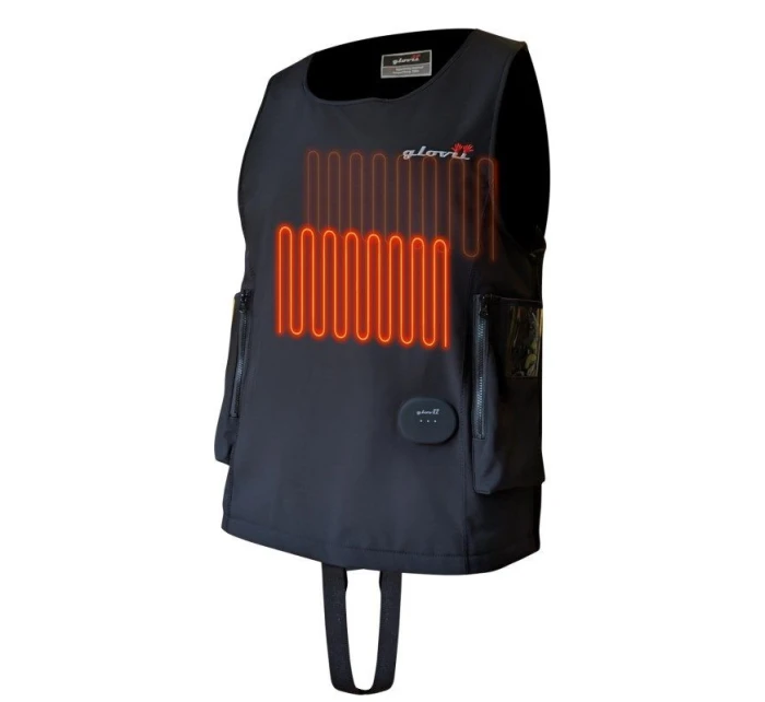 GLOVII VODOTĚSNÁ VYHŘÍVANÁ POTÁPĚČSKÁ VESTA, VČETNĚ DVOU BATERIÍ A DÁLKOVÉHO OVLÁDÁNÍ GMV2L