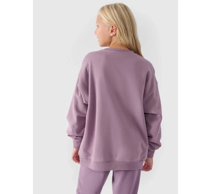 Dívčí mikina bez kapuce 4F Junior 4FJWAW24TSWSF1214-51S