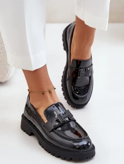 Lakované Dámské Mokasíny model 21671936 Černé - VINCEZA