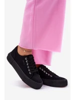 Dámské Textilní Tenisky Big Star RR274403 Černé Dámské Textilní Tenisky Big Star RR274403 Černé