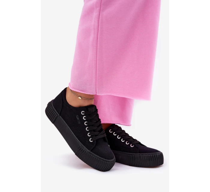 Dámské Textilní Tenisky Big Star RR274403 Černé Dámské Textilní Tenisky Big Star RR274403 Černé