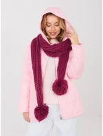 Szalik AT SZ S model 21954323 bordowy - FPrice