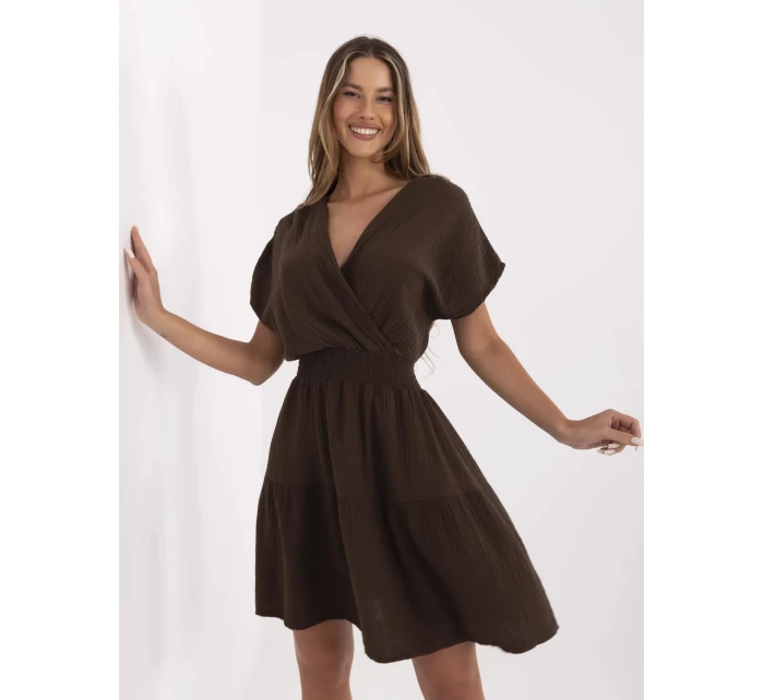 Šaty MI SK 92160.00 tmavě hnědé